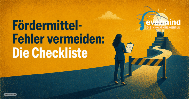 Checkliste Fördermittel-Fehler vermeiden für Startups am Schreibtisch